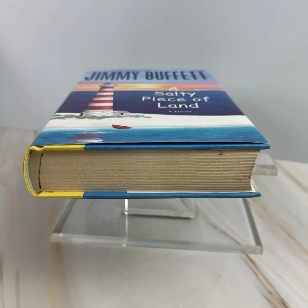 Jimmy Buffett A Salty‎ Piece of Land Novel Hardcover Dust Jacket Adventure EUC